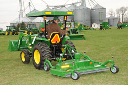 Driving A Green Tractor